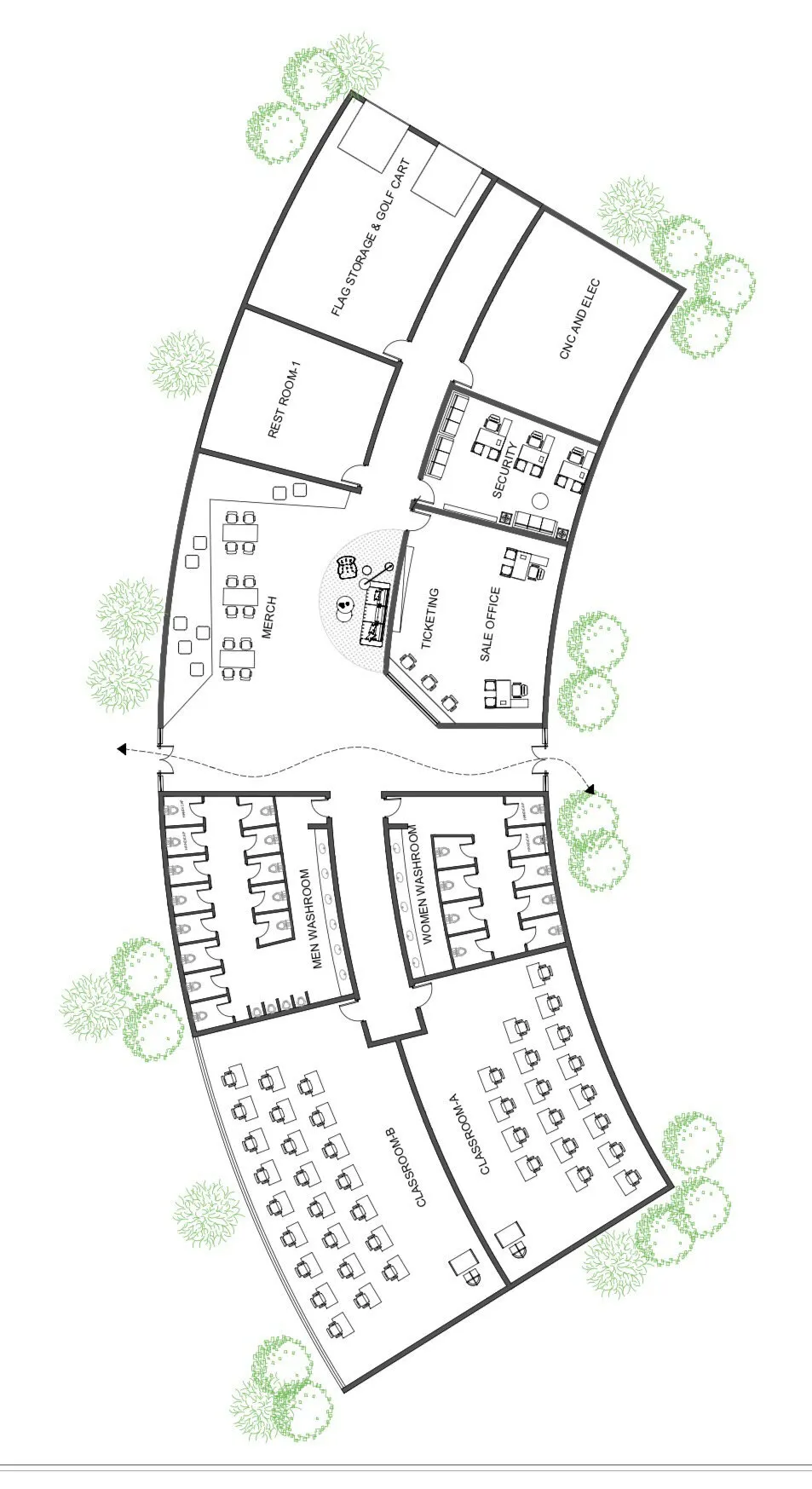 Flagspire building map