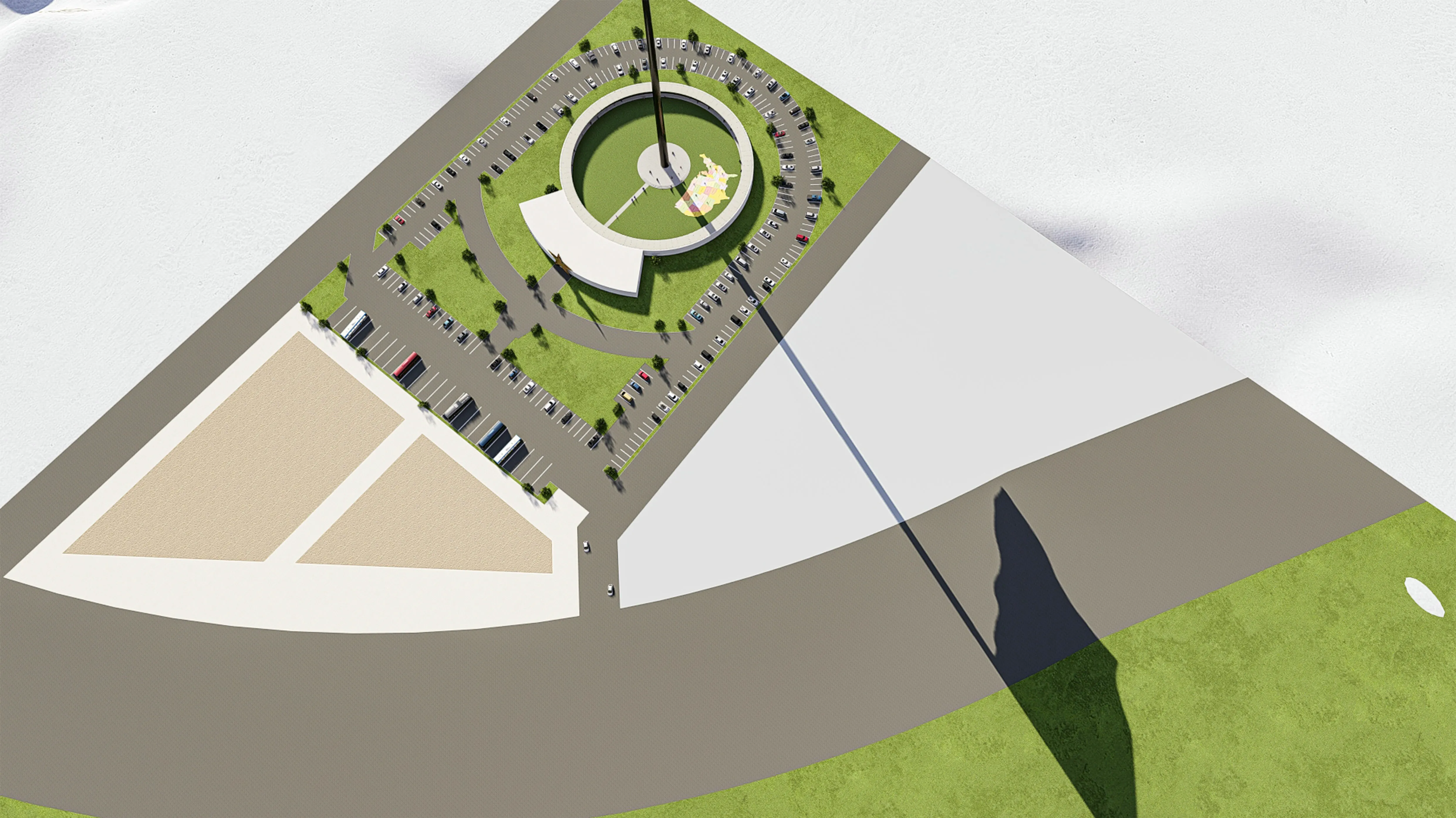 Flagspire location map